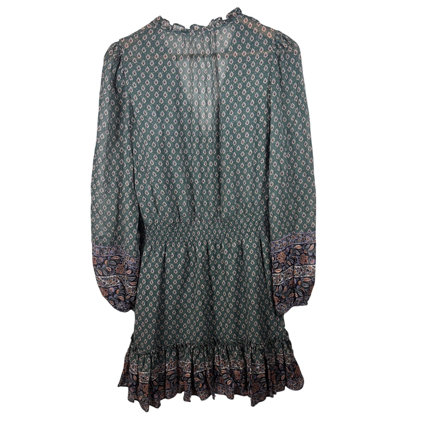 Veronica Beard Destiny Green Smocked Size 4