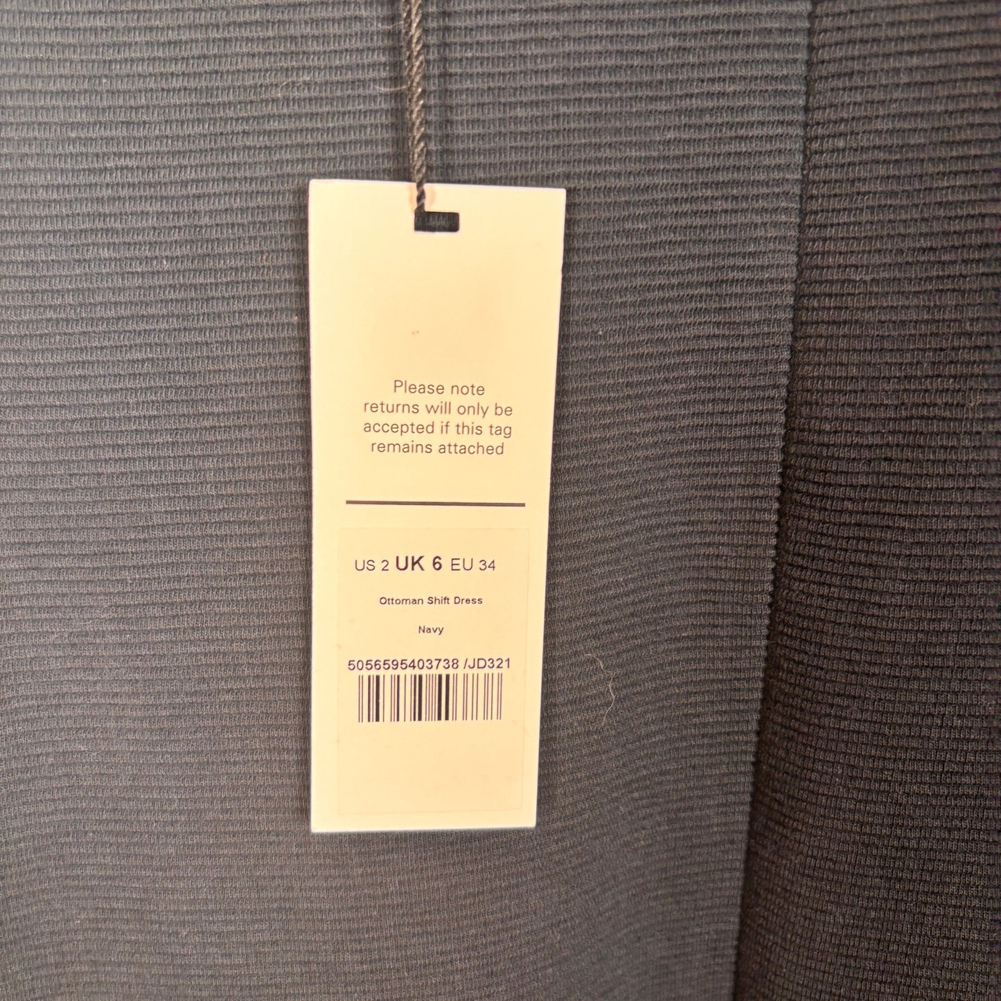 NEW ME+EM Ottoman Shift Dress in Navy Size 2