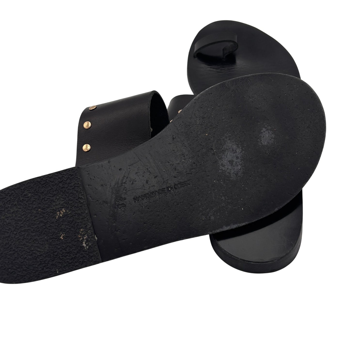 Ancient Greek Women's Leather Sandals Size 38