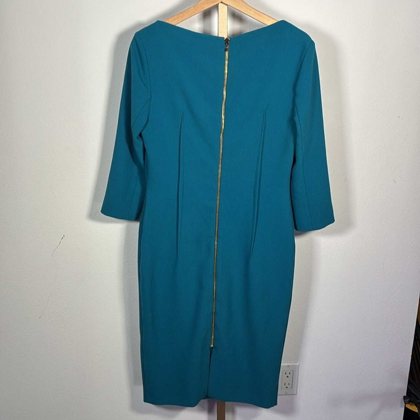 Roland Mouret Blue Asymmetrical Ashby Sheath Dress 10