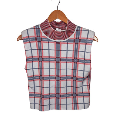 NEW Veronica Beard Michler Knit Tank – Off-White Multi – Size XS – MSRP $298