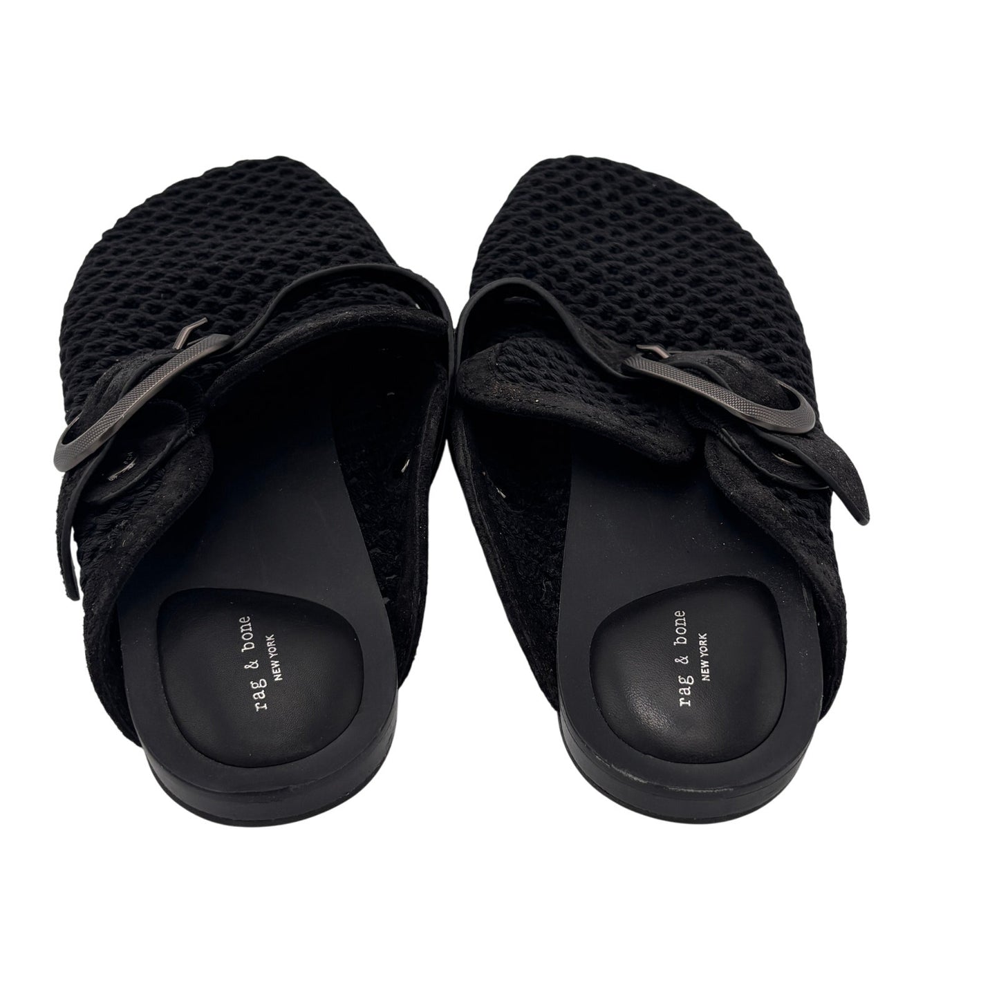 Rag & Bone Ansley Mule Black Net Slip On Casual Shoes Size 38