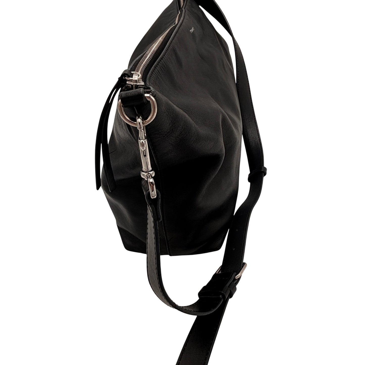 Theory Black Leather Shoulder Bag
