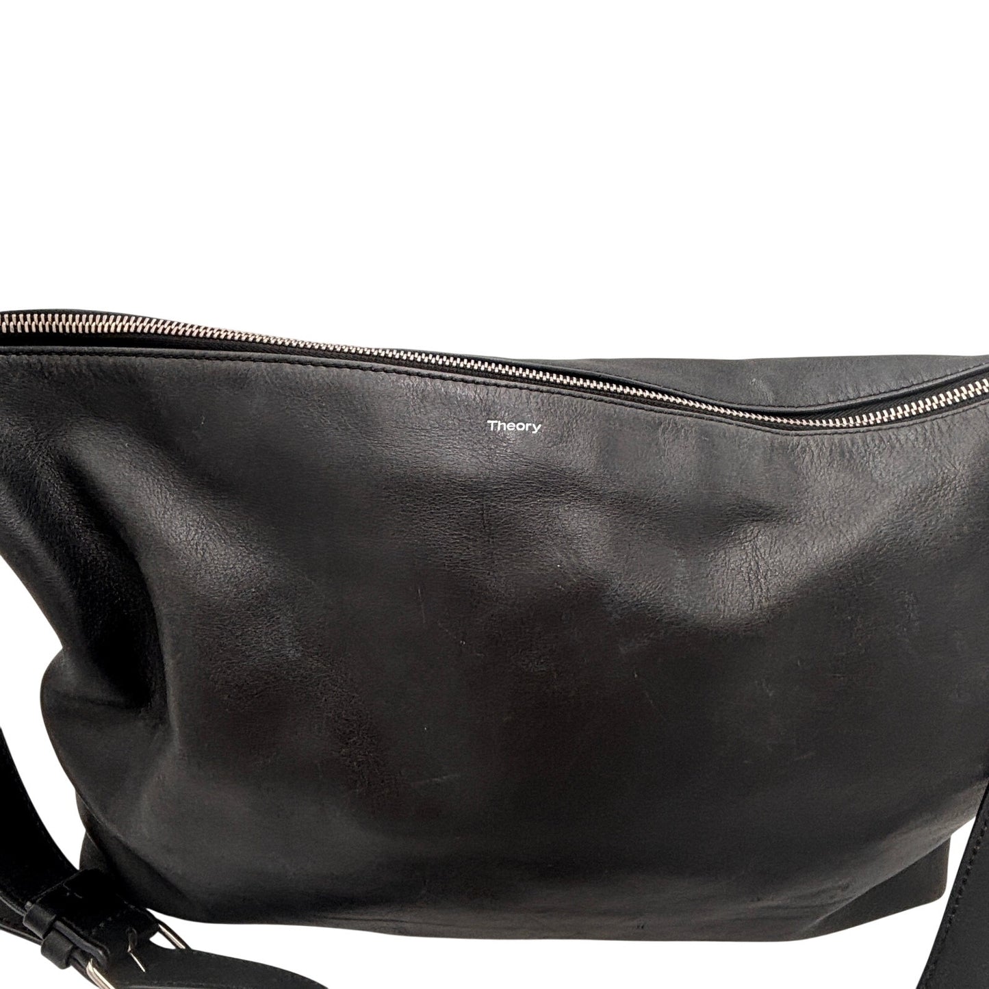 Theory Black Leather Shoulder Bag