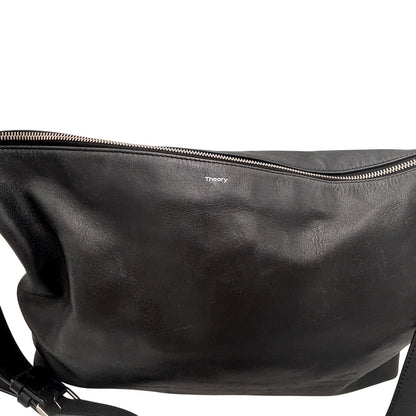 Theory Black Leather Shoulder Bag
