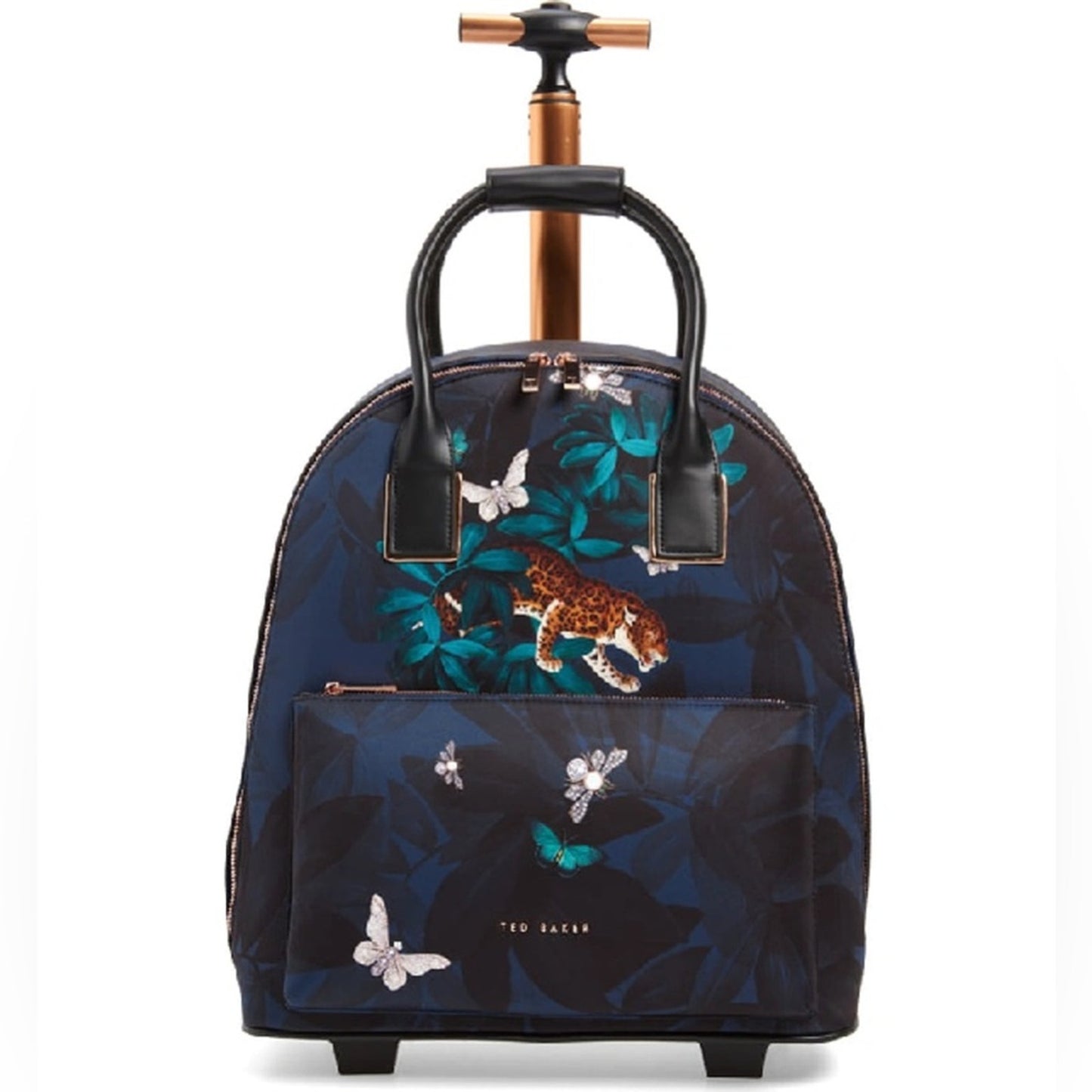 TED BAKER Rossiee Houdini Travel Bag Carry On Roller Bag - Blue In Navy