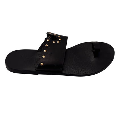 Ancient Greek Women's Leather Sandals Size 38