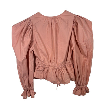 Ulla Johnson Sabina Blouse in Pale Oak 2