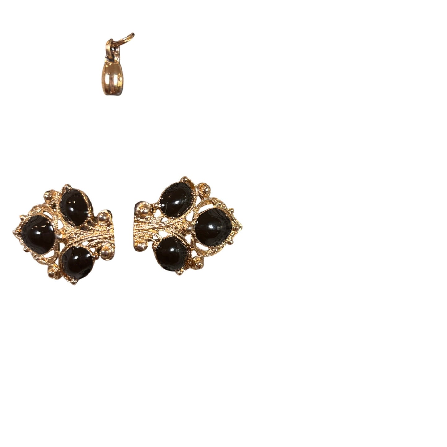 St. John Couture Womens Black and Gold Jeweled Tweed Jacket & Skirt Suit Set 6