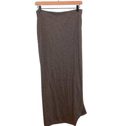 Brunello Cucinelli Women's Wool Tie Front Maxi Skirt US 10