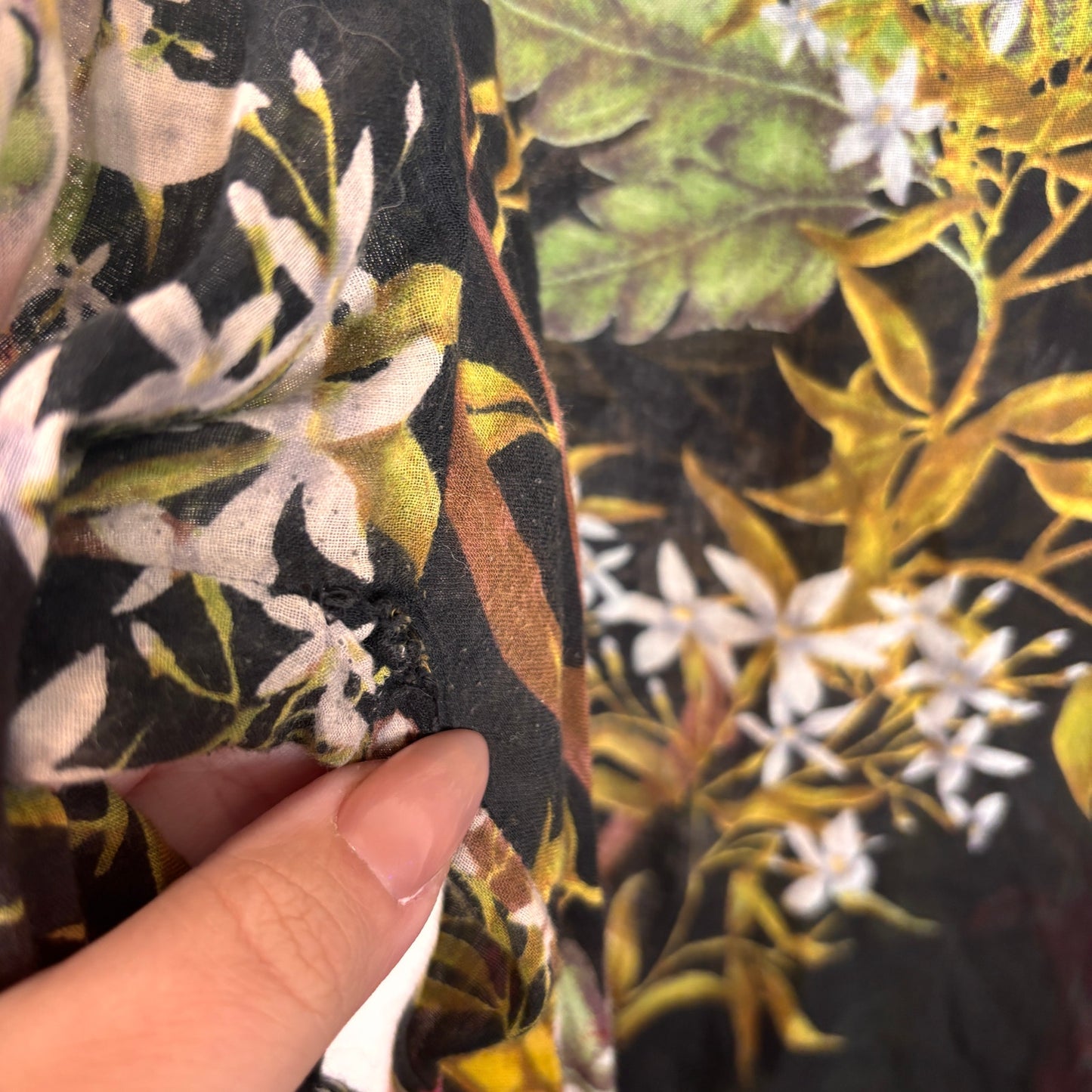 Isabel Marant Etoile Black Pattern Wescott Floral Print Henley Blouse