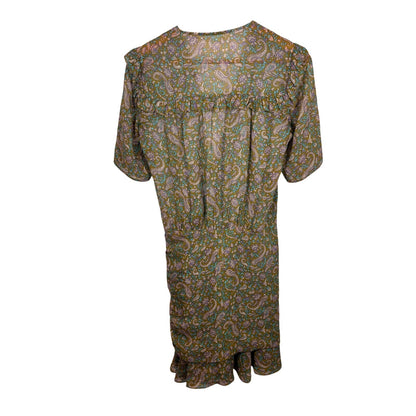 Veronica Beard Dakota Paisley Green Mini Dress 6