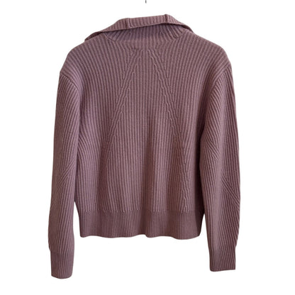 Rag & Bone Womens Pierce Pink Cashmere Half Zip Sweater Small