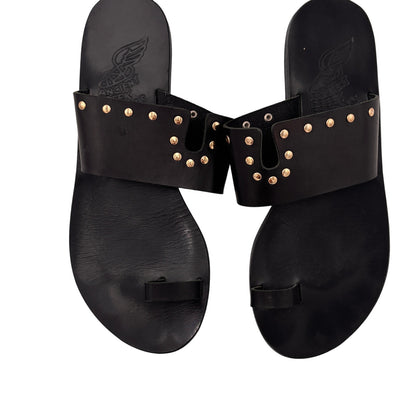 Ancient Greek Women's Leather Sandals Size 38