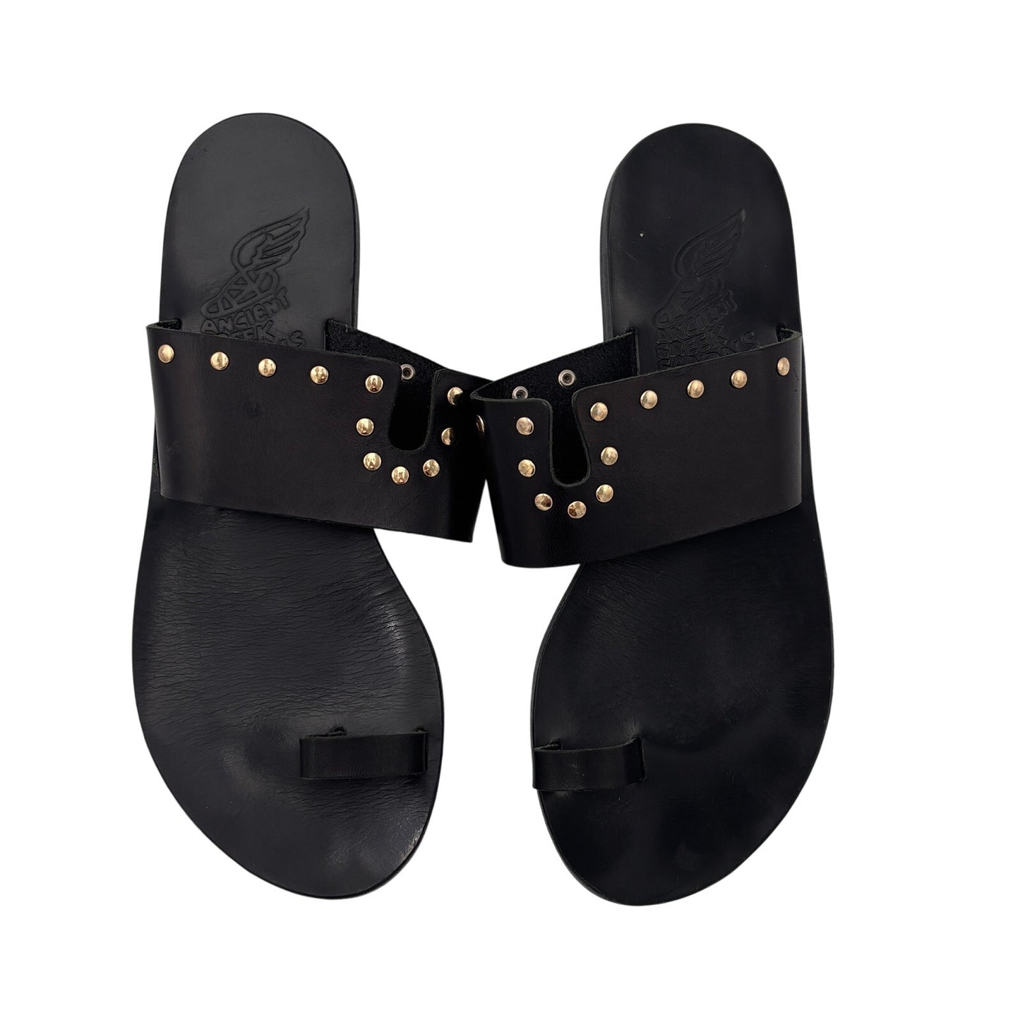 Ancient Greek Women's Leather Sandals Size 38