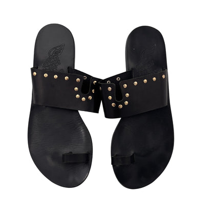 Ancient Greek Women's Leather Sandals Size 38