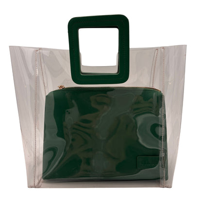 Staud Mini Shirley PVC Top Handle Bag