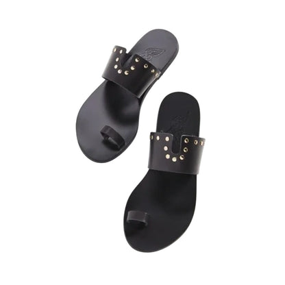 Ancient Greek Women's Leather Sandals Size 38