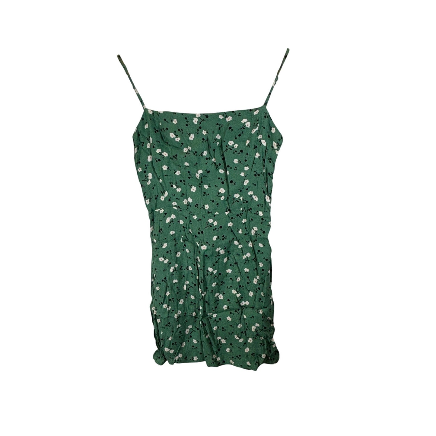 Reformation Sam Pico Green Floral Bodycon Stretch Mini Dress Size 2