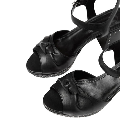 NEW The Kooples Stud Detail Leather Sandals Size 37