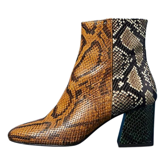 Freda Salvador Charm Ankle Boots Snakeskin Size 6