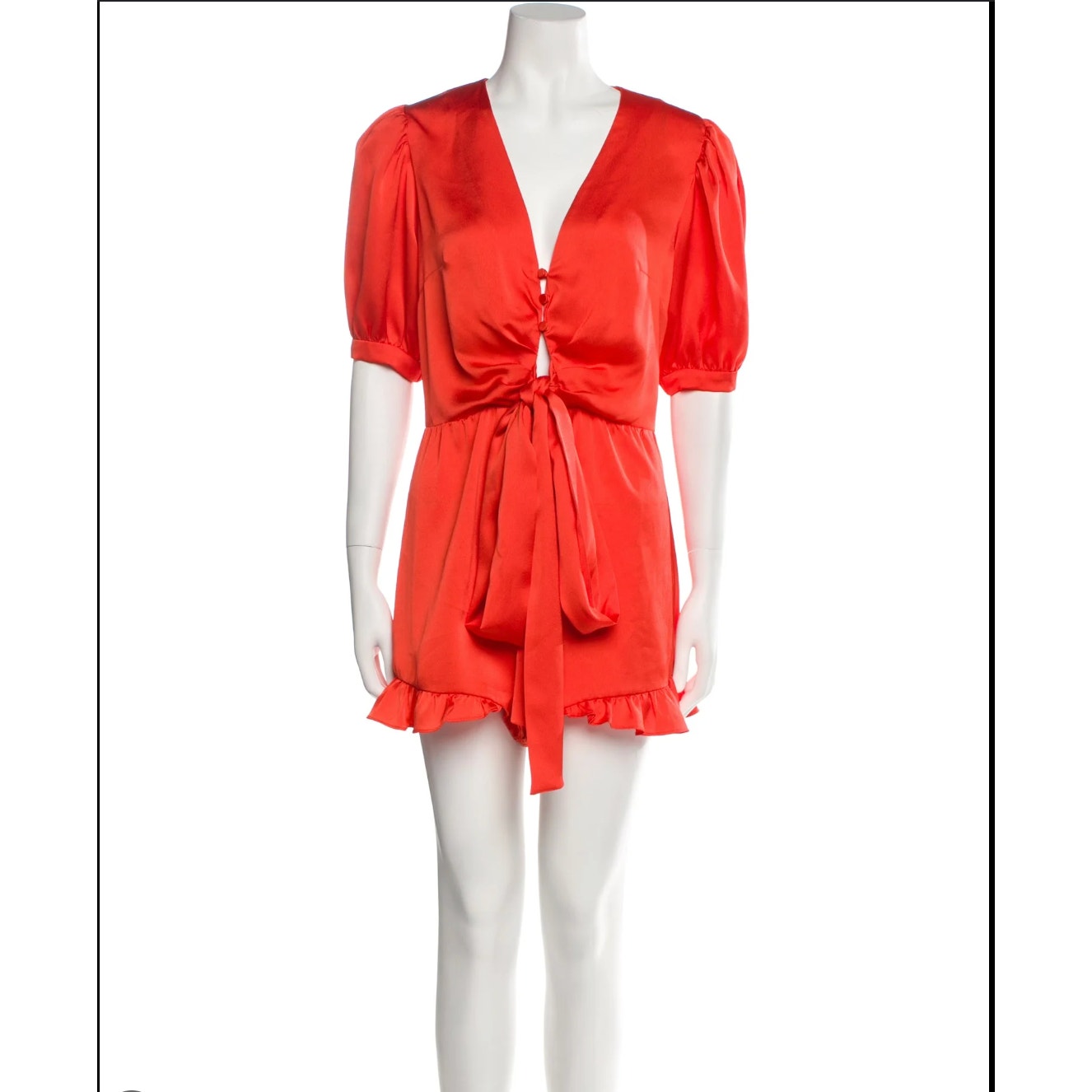 Alexis Women's Indria Silk Romper in Red Size Small