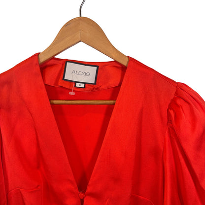 Alexis Women's Indria Silk Romper in Red Size Small