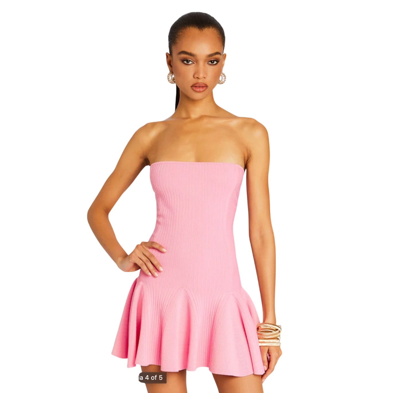 Retrofete Women's Annina Knit Dress in Pink Size Small