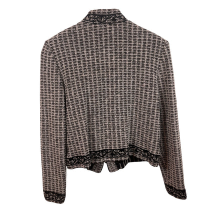 St. John Couture Womens Black and Gold Jeweled Tweed Jacket & Skirt Suit Set 6