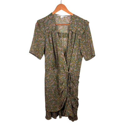 Veronica Beard Dakota Paisley Green Mini Dress 6