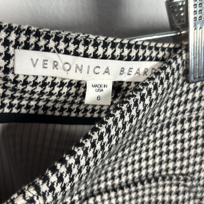 VERONICA BEARD Skirt MONROE Black White Houndstooth Plaid Mini womens 6