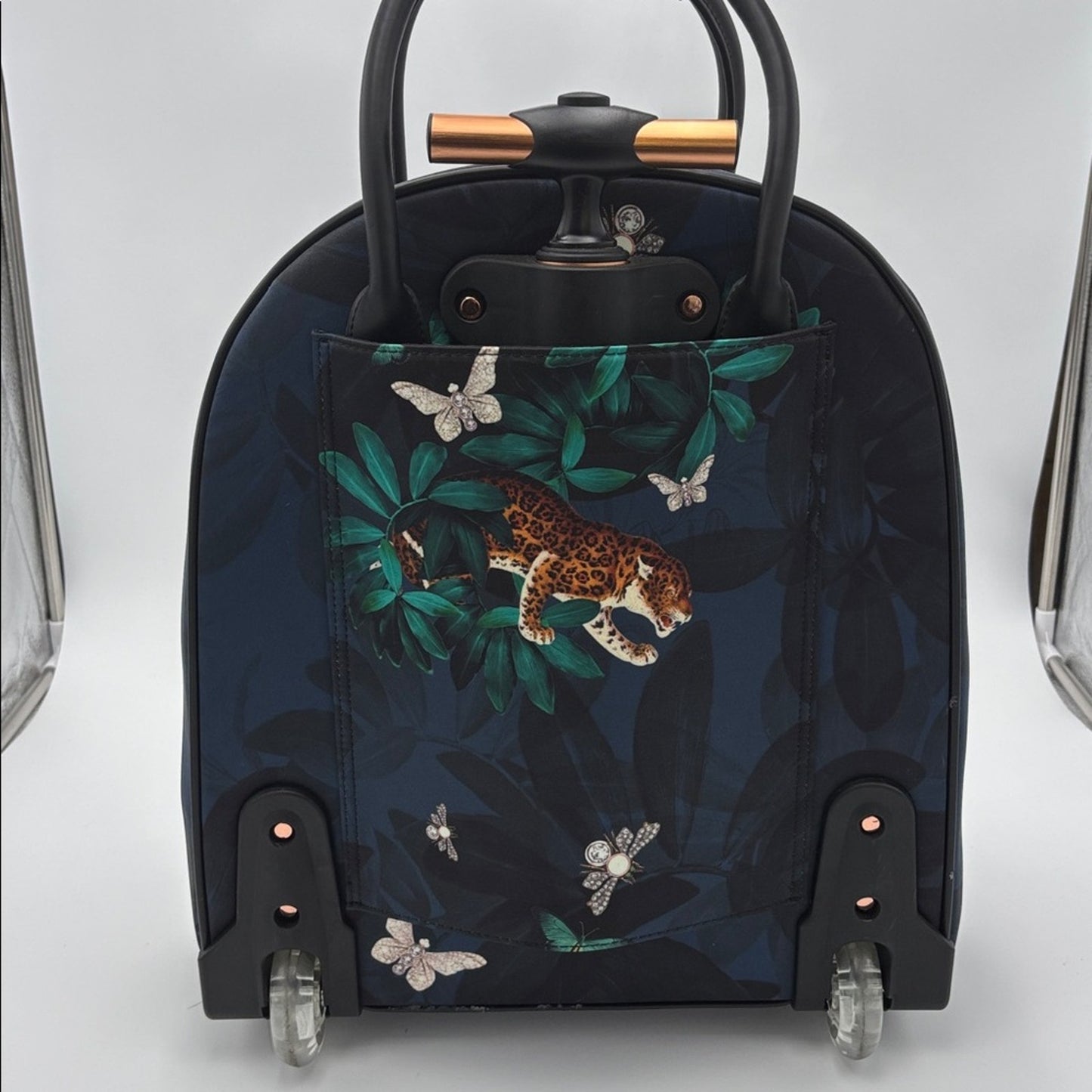 TED BAKER Rossiee Houdini Travel Bag Carry On Roller Bag - Blue In Navy