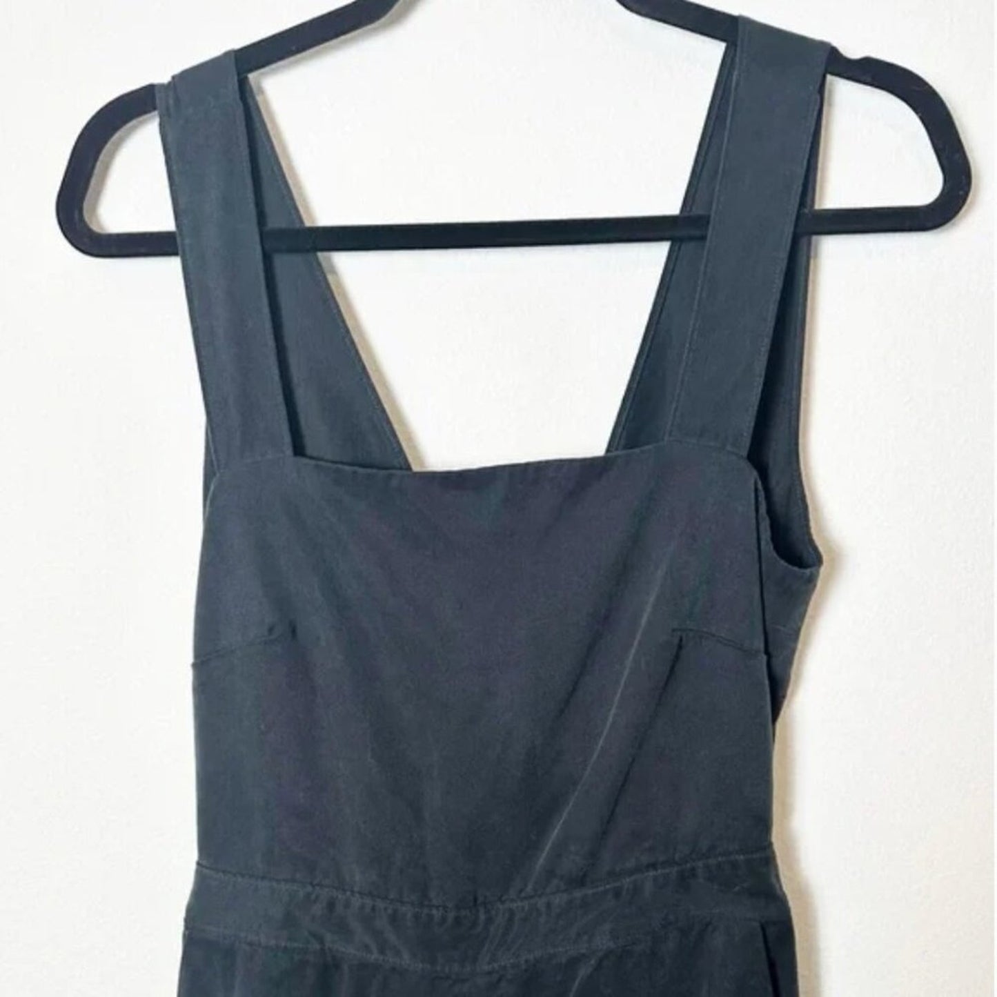 NEW Vetta Capsule Women's Two Piece Apron Jumpsuit Navy Blue Size 0