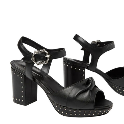 NEW The Kooples Stud Detail Leather Sandals Size 37