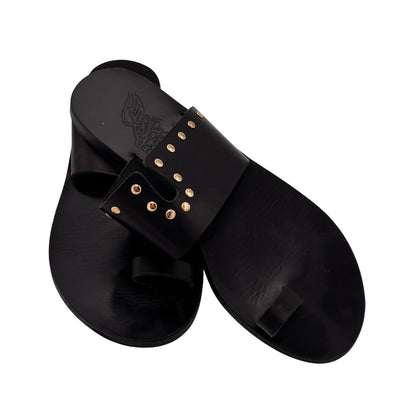 Ancient Greek Women's Leather Sandals Size 38