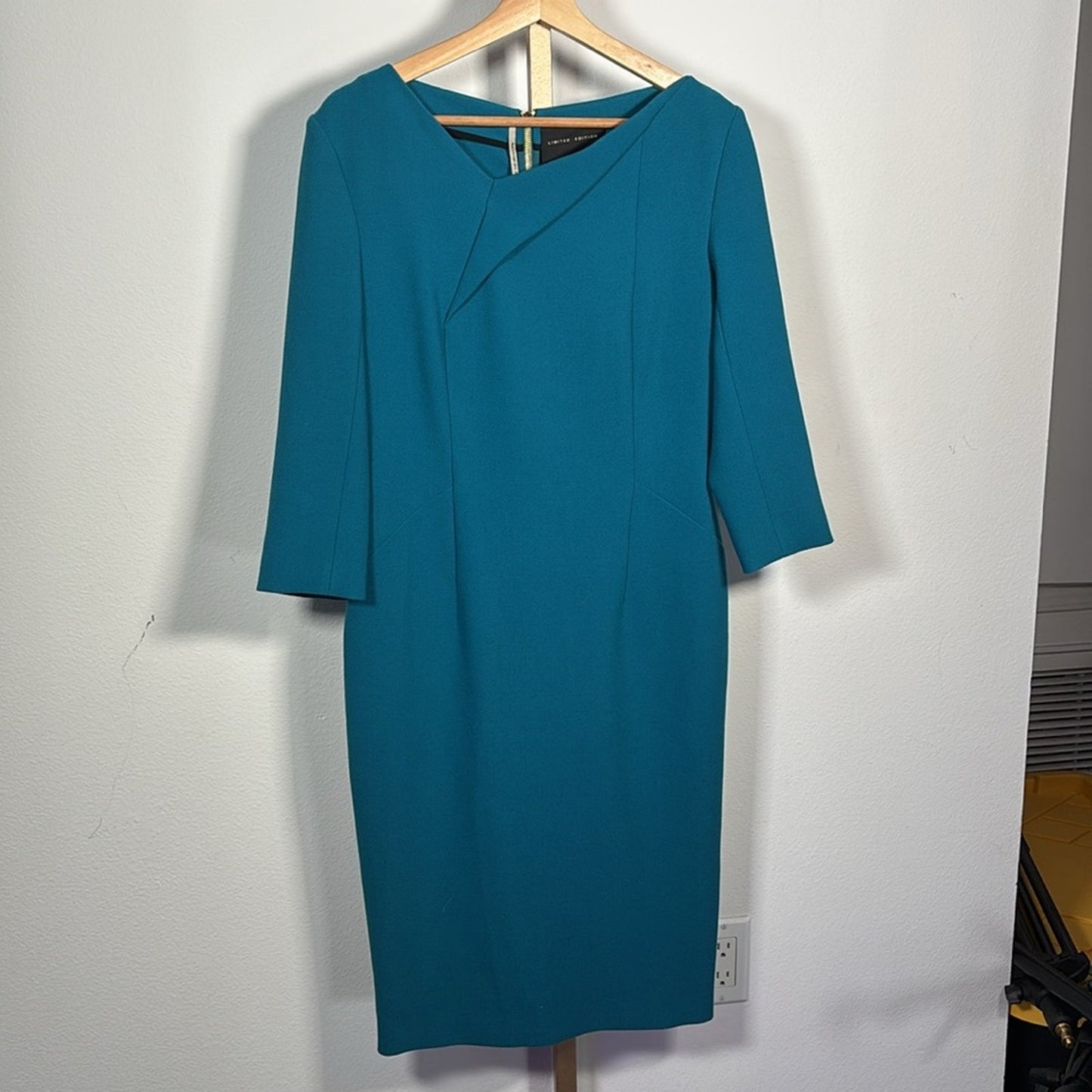 Roland Mouret Blue Asymmetrical Ashby Sheath Dress 10