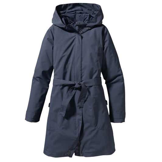 Patagonia Women's W's Arborist Trench Coat in Navy Blue Size Medium