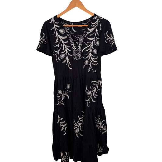 Johnny Was Women's Fern Tiered Knit Dress MSRP $250