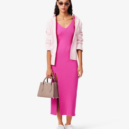 Lacoste Women's Daily City Purse in Taupe Shoulder Crossbody Bag