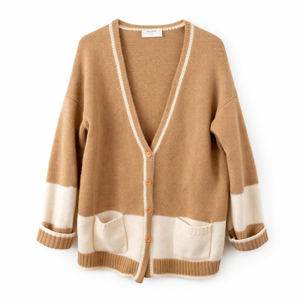 La Ligne Women's Wool and Cashmere Cardigan Sweater Size Large