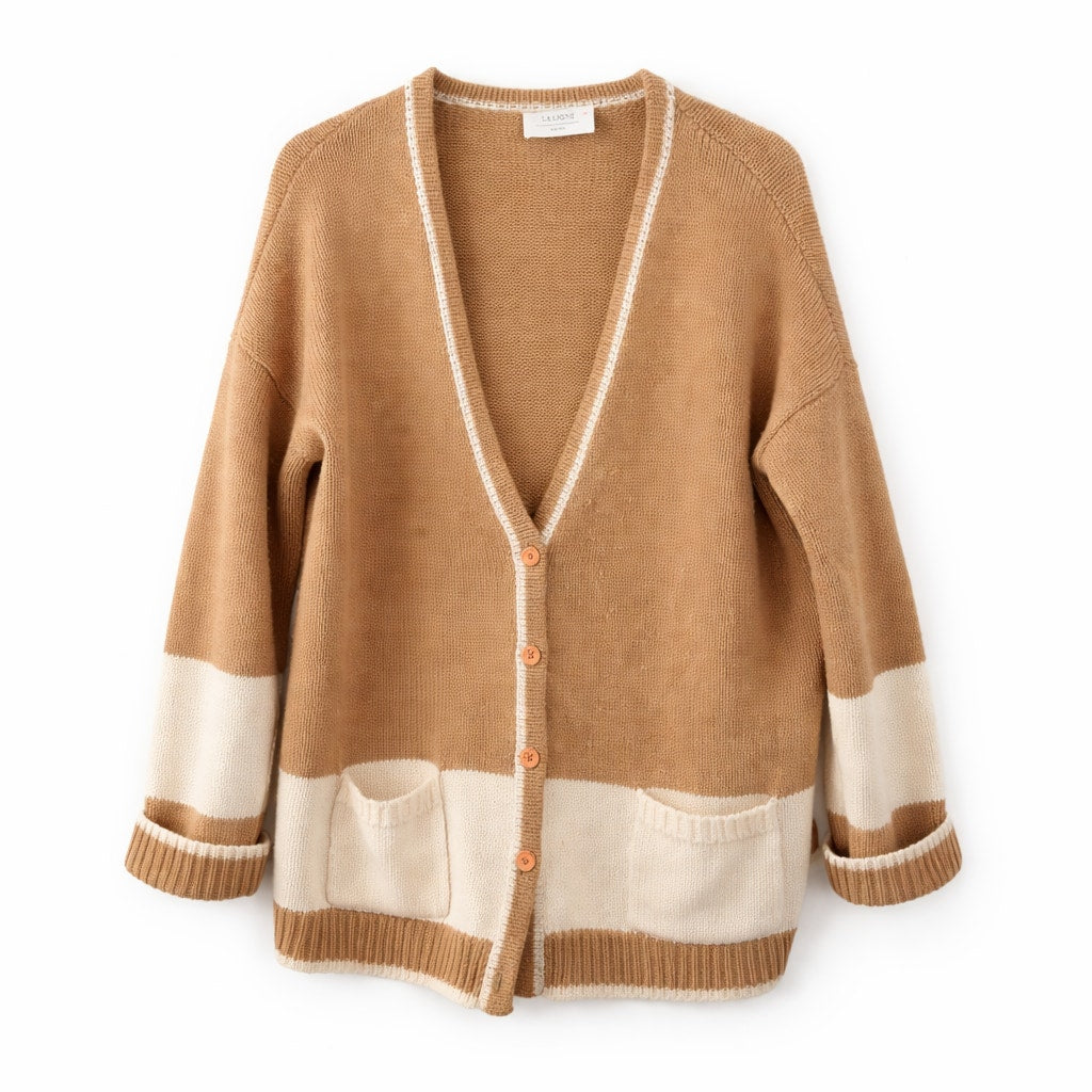 La Ligne Women's Wool and Cashmere Cardigan Sweater Size Large