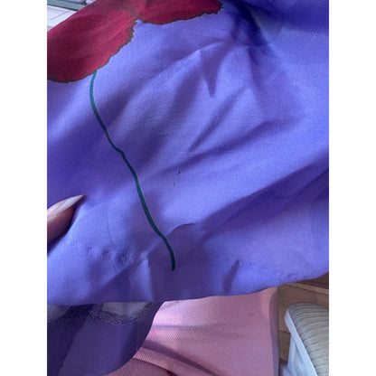 SMYTHE Poppy Print One-shoulder Asymmetric Dress Size 0 MSRP $695