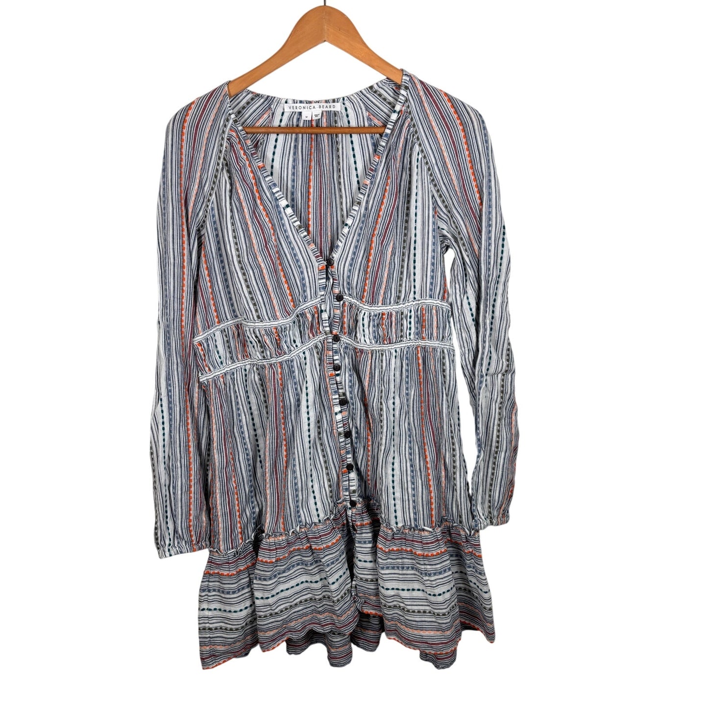 Veronica Beard Suzie Striped Dress Size Medium