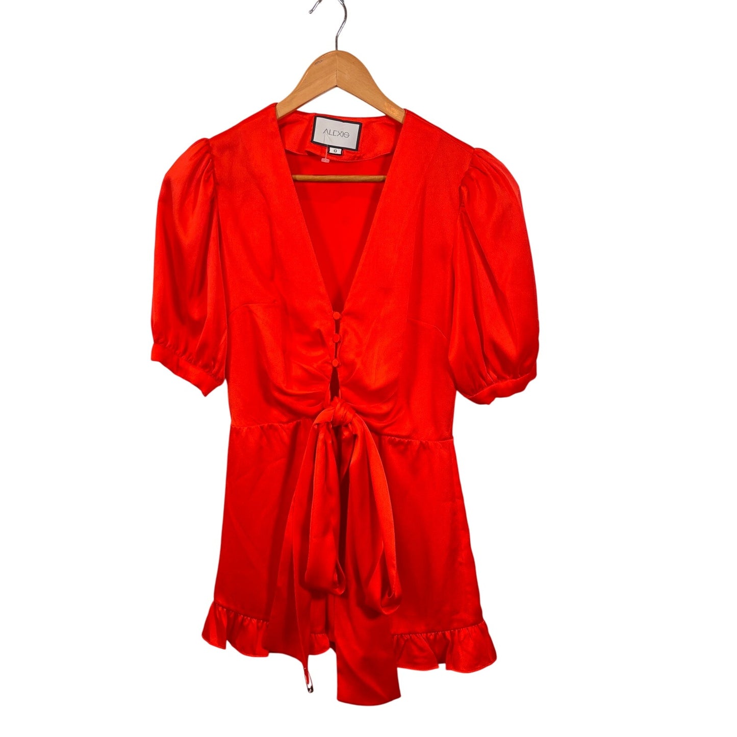 Alexis Women's Indria Silk Romper in Red Size Small